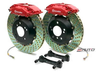 Brembo Rear GT Big Brake B Caliper Red 345x28 Drill R32 R33 R34 Skyline GT-R • $4395