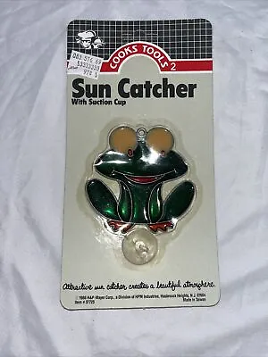 Vintage 1986 FROG SUN CATCHER Stained Glass Kitschy Decor Window Hanging • $9.67