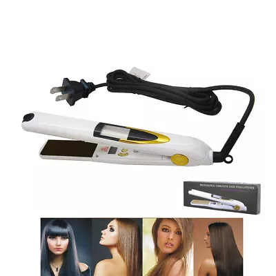 LED Professional MCH Heating Vibrating Flat Iron Hair Straightener USA PLUG • $26.39