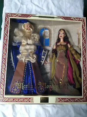 Ken & Barbie As MERLIN & MORGAN LE FAY Magic & Mystery Collection Giftset Dolls  • $164.99