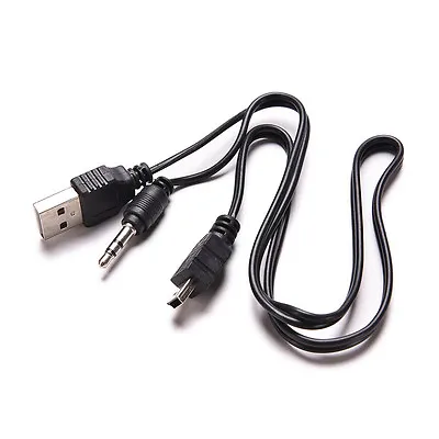 3.5mm USB To Mini USB Standard Audio Jack Connection Cable For Speakers Mp3 *TQ • £3.02