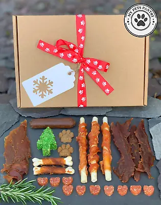 £9.70 • Buy Natural Dog Treats CHRISTMAS Selection Box Present Gift - Chicken, Duck ⭐⭐️⭐️⭐️⭐