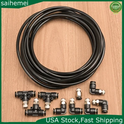 $35.80 • Buy PUSH LOCK Boost Vacuum Line Fitting Kit For Turbo Vehicle Twin Wastegate 1/8 NPT