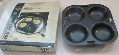 Vintage 4 Egg Poacher Insert Pan Non-Stick Signature Series 2001 • $12.95