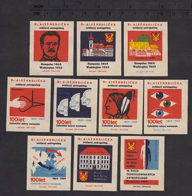 Series Of Old Czechoslovakian Matchbox Labels From 1969 /5591-5600/ • $0.99