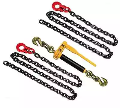 3/8  X 8'  Front Axle Tie Down Kit Chain With Omega Link G80 Wrecker Tow Truc... • $189.99