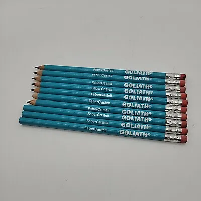 VTG Faber Castell Goliath Pencils With Erasers Lot Of 10 -Kindergarten Thick NOS • $12.44