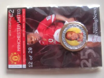 MANCHESTER UNITED / M.E.N.  2005/06 MEDAL ( 3x ) SILVESTREFORTUNE & RICHARDSON • £2.49