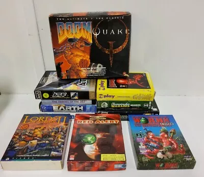 11 X Big Box PC Games Joblot - Doom Quake Red Alert Worms ATF Lords Sim City (P) • £58.88