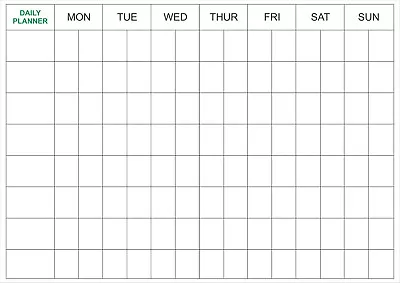 £12 • Buy Undated Dry Wipe Laminated WALL PLANNER Office Organiser Options Size And Style