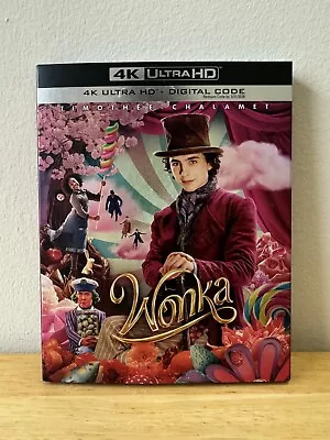 Wonka (4K Ultra HD 2024) Factory Sealed With Slipcover And Free Shipping NEW!!! • $17.99