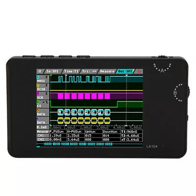 Digital Logic Analyzer 2.8in TFT LCD Display 4 Channels For Electronics TPG • £83.50
