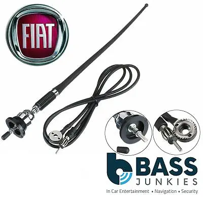 £10.95 • Buy FIAT DUCATO AM/FM Rubber Mast Roof/Wing Mount Car Radio Aerial Antenna CHROME