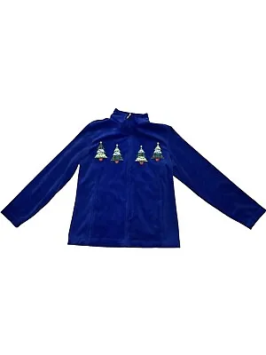 Merry And Bright Velvet Christmas Jacket Size Small • £31.76