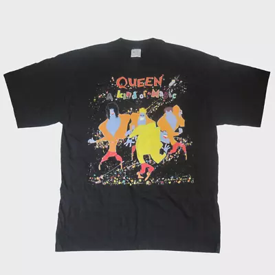 Queen 'A Kind Of Magic' 1986 Tour Concert T-Shirt + Dates Extra Large XL (1994) • £175