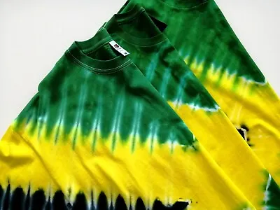 Jamaica T-Shirt Tie Dye Reggae Flag Men's Women's Adults Retro Rasta Wailers Top • £10.50