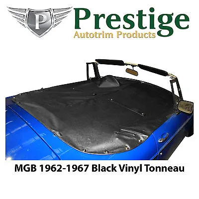 MGB Tonneau Cover Black Vinyl Without Headrest Pockets 1962-1967 • $227