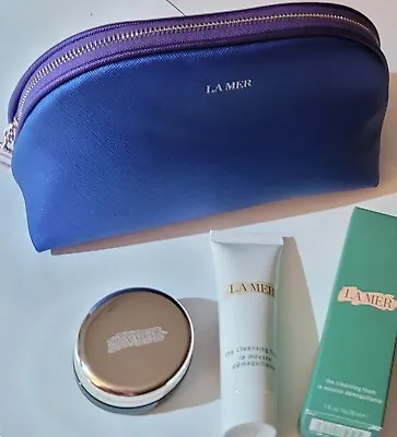 New In Box 3pc La Mer Full Lip Balm 9g + 30ml Cleansing Foam + Newest Design Bag • $54.99