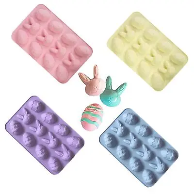 Easter Egg / Bunny Silicone Mould Tray Random Colour - Chocolate Jelly Cakes • £3.49
