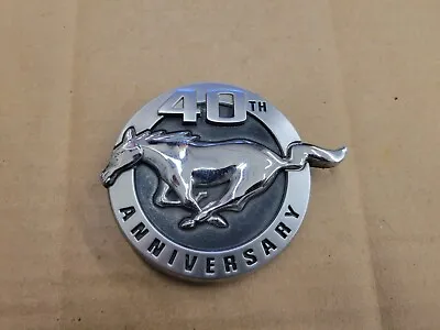 Ford OEM 2004 Mustang 40th Anniversary Left Fender Emblem Badge 4R3J-16C149-AB • $33.99