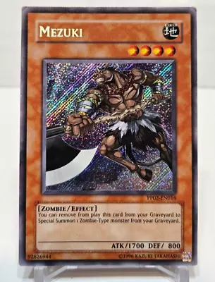 Mezuki PP02-EN016 Secret Rare Yugioh • $14.99