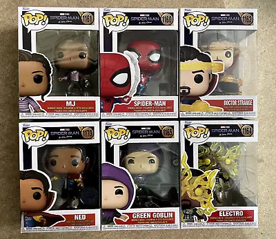 Funko POP! Marvel Spider-Man No Way Home Vinyl Figure Bundle Of 6 New • £31.45