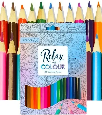20/40/80 Premium Professional Colouring Pencils Set Colours Artist Kids Adults • £3.49