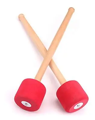 A Pair Of Marching Band Bass Drum Mallets Timpani Mallet Foam Mallets Sticks ... • $16.96