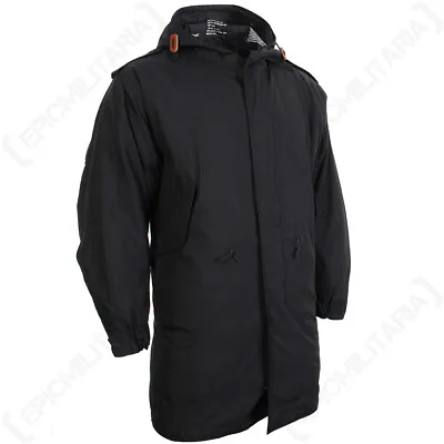 Black US M51 Parka With Liner - Winter Cold Weather Coat Removable Fishtail New • $171.53