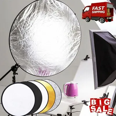 11.8/23.6'' 5in1 Photography Studio Multi Photo Disc Collapsible Light Reflector • $9.47