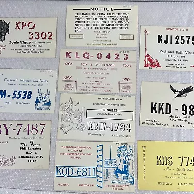 Vintage Radio Cards Amateur Radio QSL Cards Lot New York QSL Radio Cards Lot 10 • $19.99