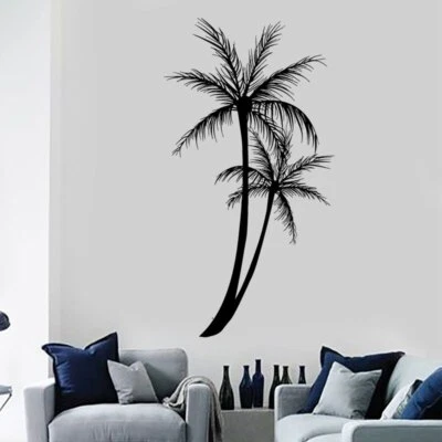 Wall Decal Palm Tree Floral Romantic Vinyl Sticker Adornos Para Pared De Cocina • $8.79