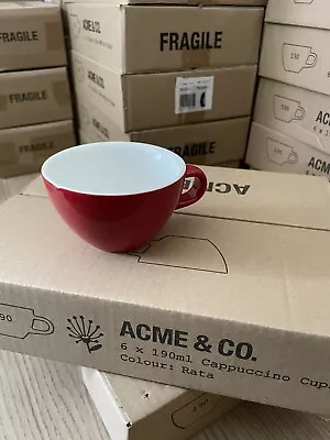 £35 • Buy Acme EVO Cappuccino Cup 190ml - Set Of 6 - Rata (Red)