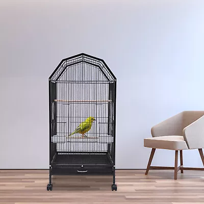 39.9  Large Bird Pet Cage Large Play Top Parrot Finch Cage Macaw Cockatoo 5 Door • $70.16
