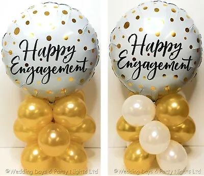 £5.49 • Buy Happy Engagement Foil Balloon Display Kit Party Table Decorations No Helium Req