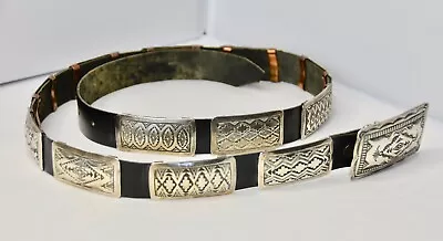 Vincent J. Platero Sterling Silver Hand Crafted Concho Belt • $2747