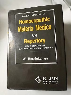 W Boericke POCKET MANUAL OF HOMEOPATHIC MATERIA MEDICA AND REPERTORY   Hardcover • $25