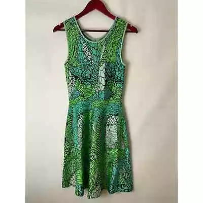 Issa London Green Stretchy Sleeveless Dress S Small Twirl • $125