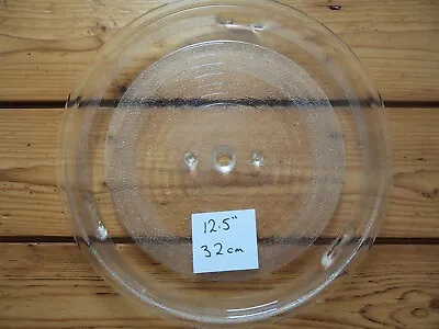 Microwave Oven Glass Turntable Plate Tray 12.5   (32cm) Diameter Perfect • £8.99