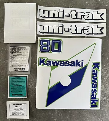 Kawasaki KX80 1986 Full Decal Set / Sticker Kit • $140