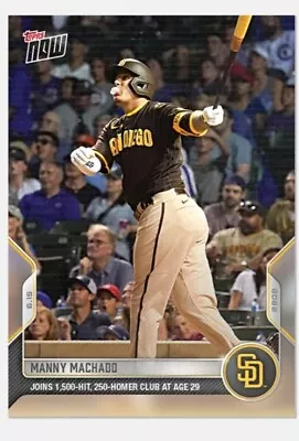 2022 MLB TOPPS NOW Manny Machado Joins  History- SD Padres Card #355 In Hand  • $6