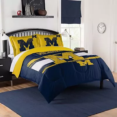 NCAA Michigan Wolverines Officially Licenced Comforter & Sham Set • $58.49