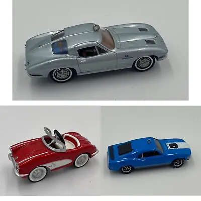 Lot Of 3 Vintage Hallmark Ornaments- 1958 Corvette 1970 Mustang & 1963 Corvette • $29.99