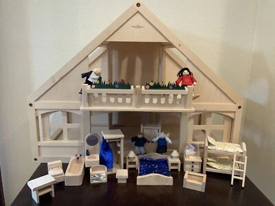 $300 • Buy Small World Ryan's Room Classic Wooden Dollhouse -  Dolls Furniture Balcony