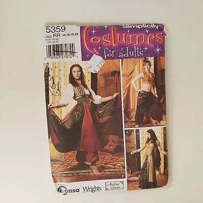 Vintage Patterns Halloween Costume Womens  Belly Dancer I Dream Of Jeannie • $14.95