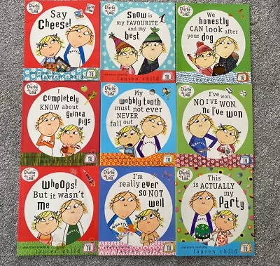 Charlie & Lola Bundle Of 9 Books In Very Good Condition Lauren Child • £5