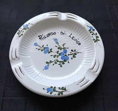 Ricordo Di Levico Ceramic Floral Ashtray Perfect For The Garden • £2.50