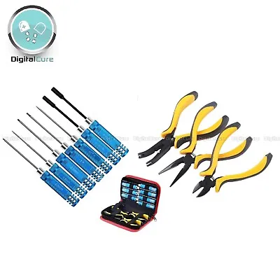 £29.99 • Buy RC Tool Kit 10pc Screw Driver Pliers Hex For Helicopter Quads Car Truck Robotics