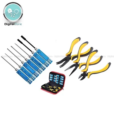 £29.99 • Buy RC Tool Kit 10pc Screw Driver Pliers Hex For Helicopter Quads Car Truck Robotics