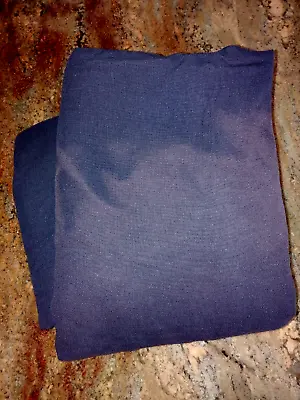 West Elm F/Q 55%Linen 45%Cotton Dark Blue Duvet 86x86  *For Use Or Repurpose* • $19.99